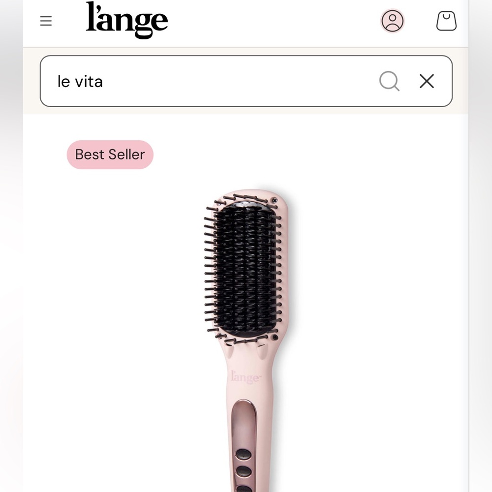 Lange Le Vita Blush Hair Straightening Brush